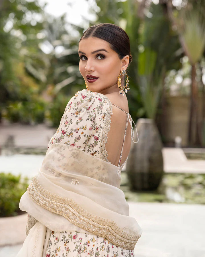 Faiza Saqlain ZInnia Luxury Lawn'25 Vinika