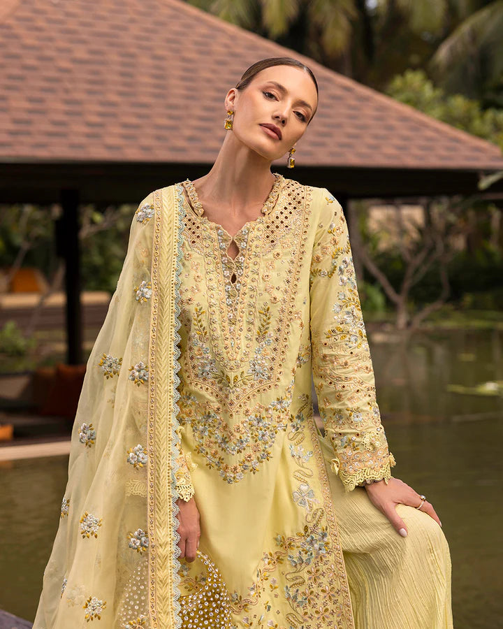 Faiza Saqlain ZInnia Luxury Lawn'25 Azalea