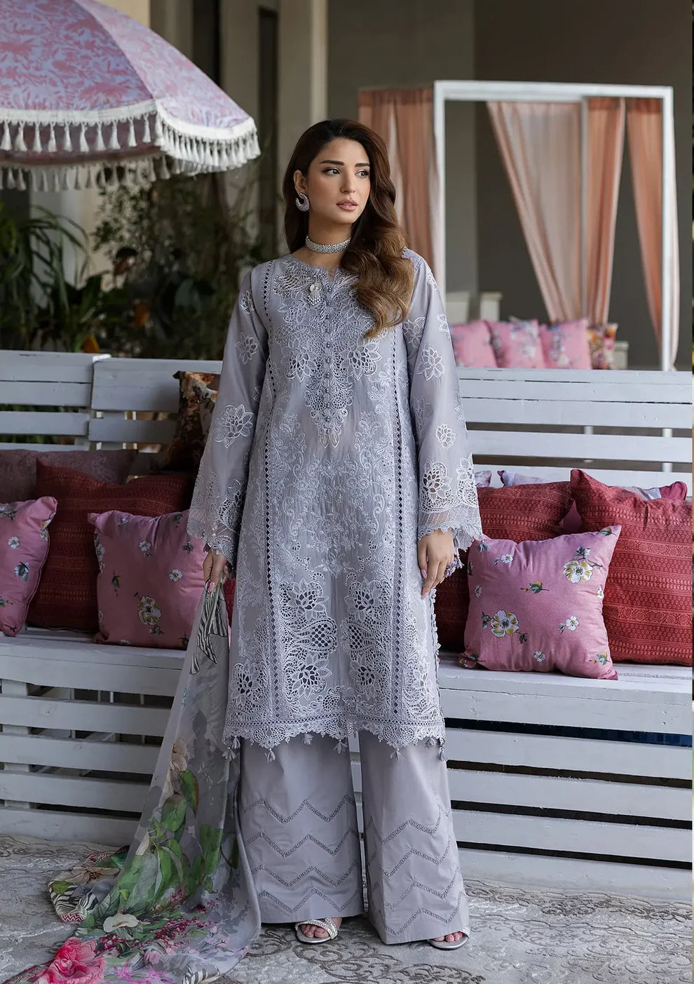 Kahf Luxury Festive lawn'25 KLR-04 Lilia