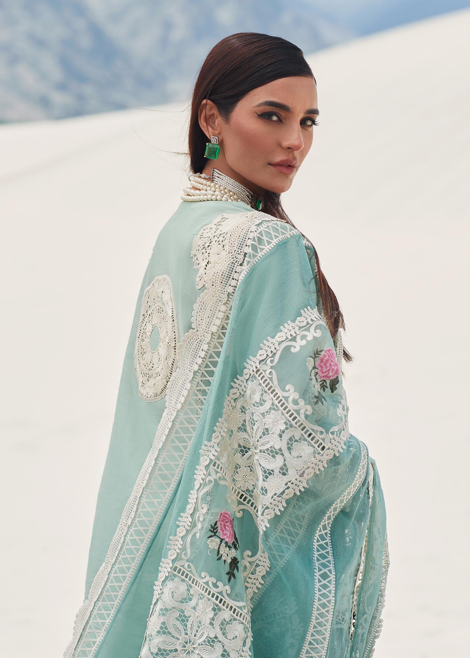 Crimson X Saira Shakira Eid Luxury Lawn'23 Serendipity - D3 B