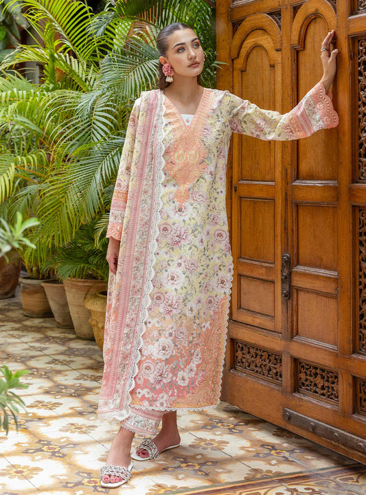 Tahra By Zainab Chottani Lawn'25 D-06 Pernia