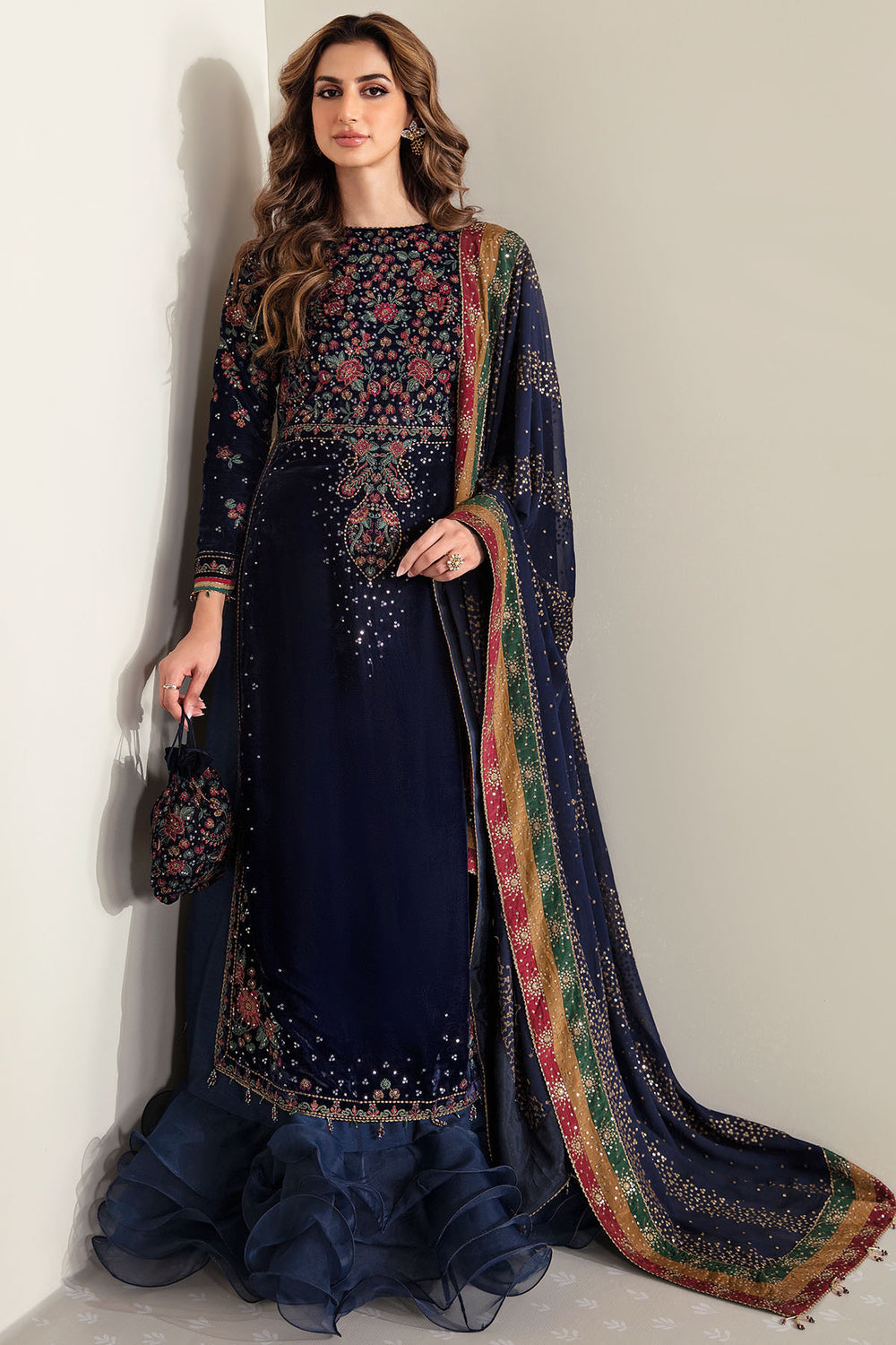 EMBROIDERED VELVET FORMAL VF-2005