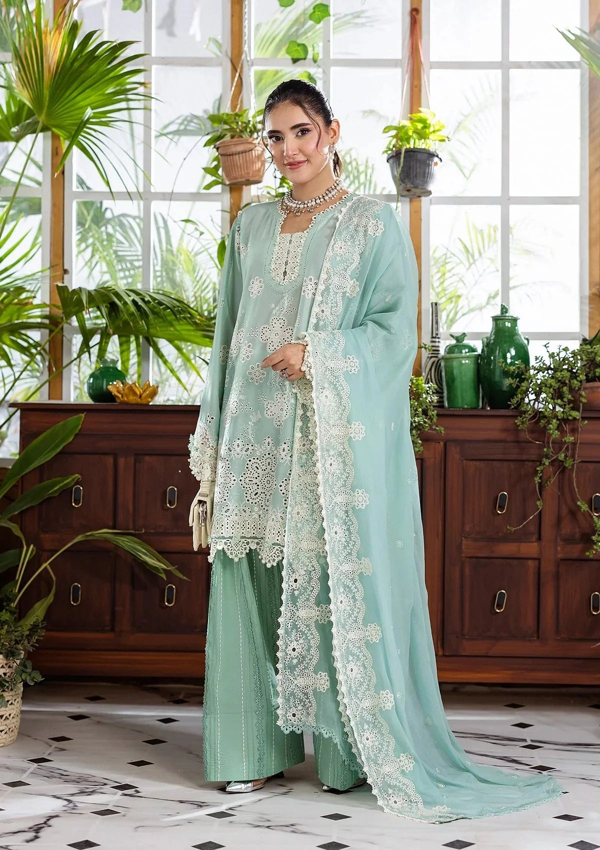 Elaf Ecraft Chikankari Chiffon '25 Eec-3A Parisian