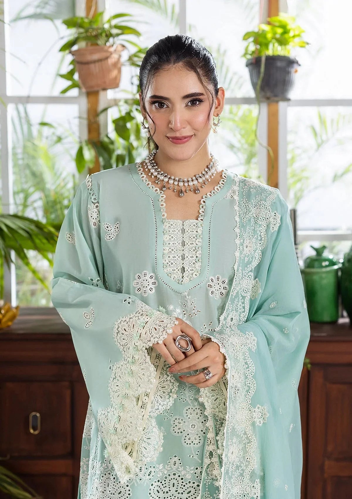 Elaf Ecraft Chikankari Chiffon '25 Eec-3A Parisian
