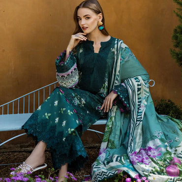 Elaf Chikankari Lawn'25 ELK-07B JADE EMBRACE