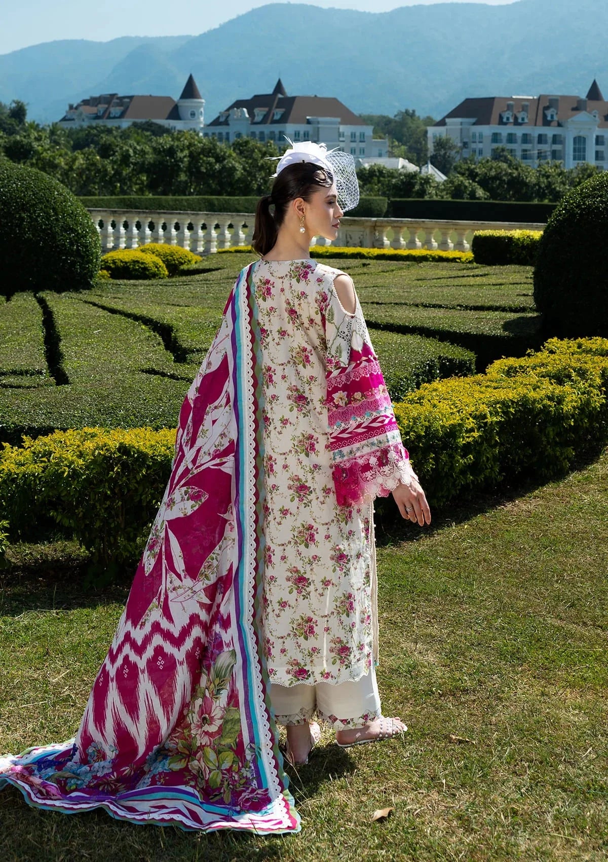 Elaf Prints Lawn'25 EPE-05A QUEEN GARNET