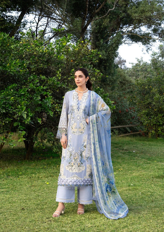 Elaf Luxury Lawn'26 ELY-12 SKY BLISS