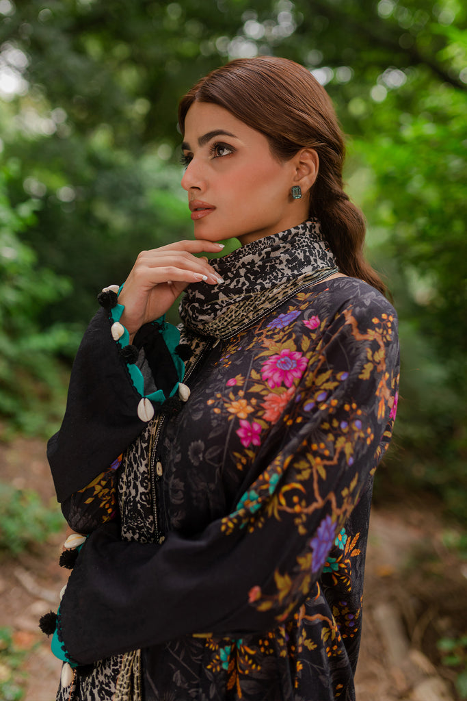 Charizma Unstitched Linen with Printed Wool Shawl CPW-10