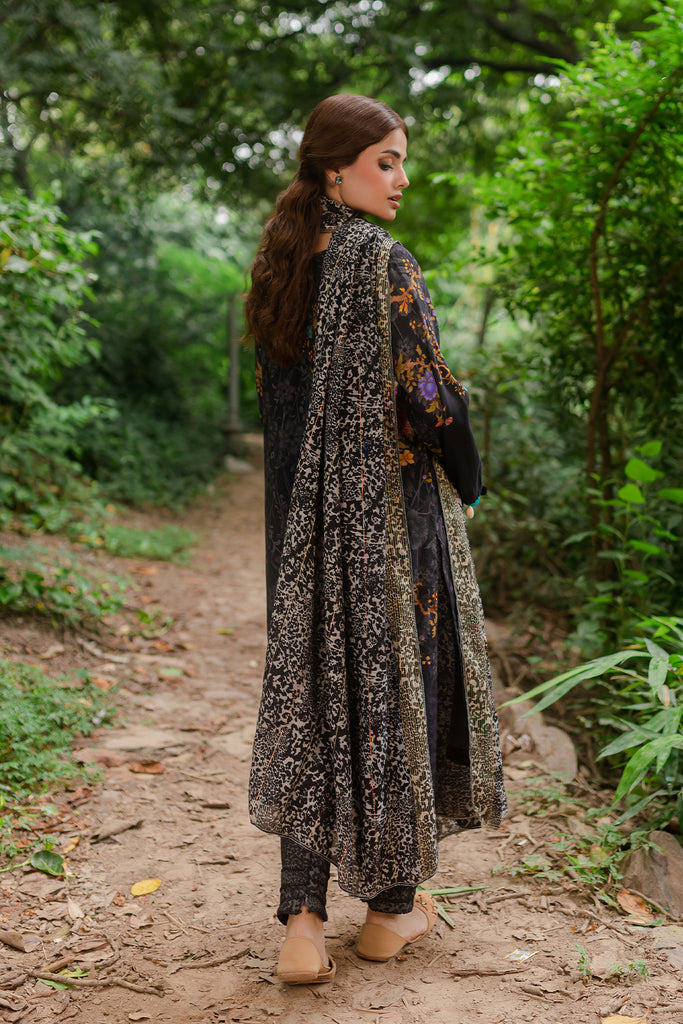 Charizma Unstitched Linen with Printed Wool Shawl CPW-10