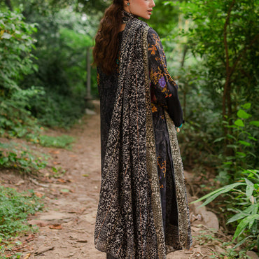 Charizma Unstitched Linen with Printed Wool Shawl CPW-10