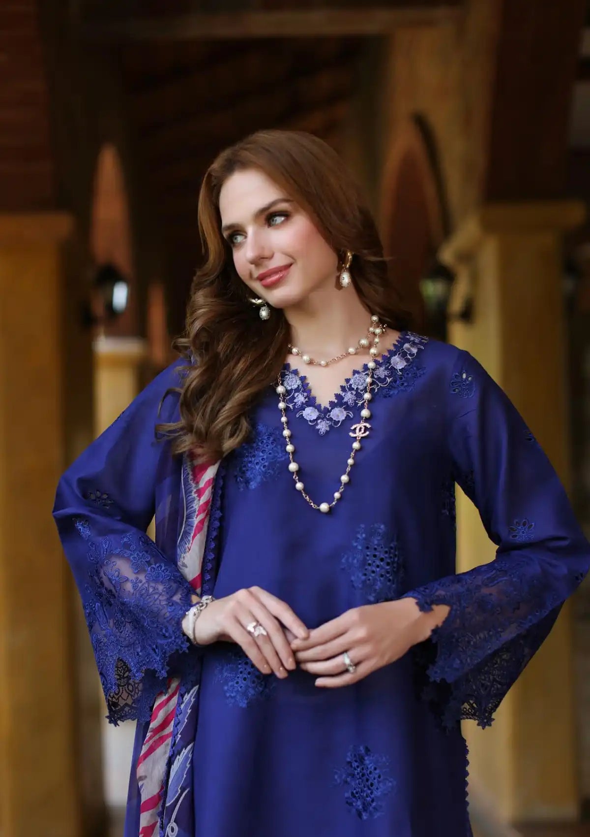 Noor by Saadia Asad Eid Luxe Printkari'24 D-12