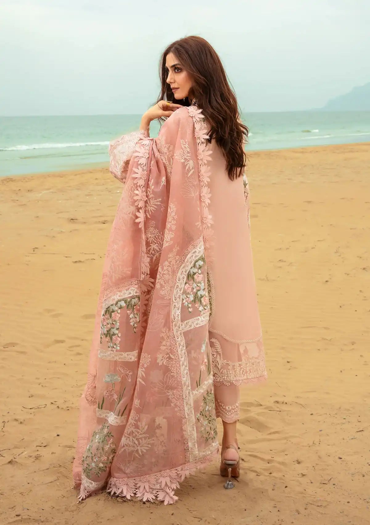 Saira Shakira By Crimson Lawn'24 Winds of Eden-Rose 6B - Mohsin Saeed Fabrics