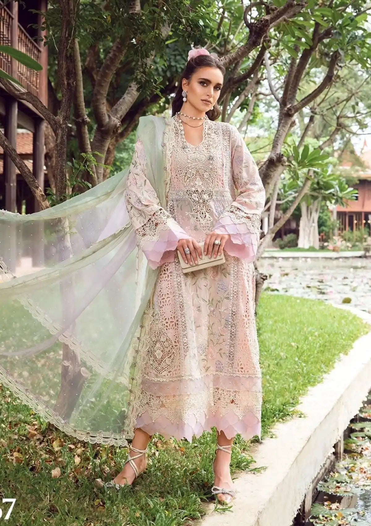 Maria.B Eid Luxury Lawn'24 D-07