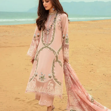 Saira Shakira By Crimson Lawn'24 Winds of Eden-Rose 6B - Mohsin Saeed Fabrics