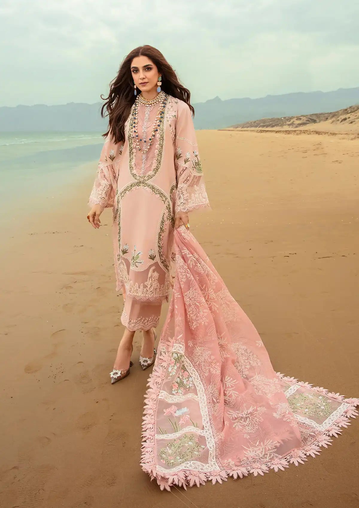 Saira Shakira By Crimson Lawn'24 Winds of Eden-Rose 6B - Mohsin Saeed Fabrics