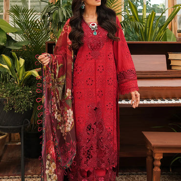 Kahf Luxury Lawn'24 KLE-04 Valentino - Mohsin Saeed Fabrics