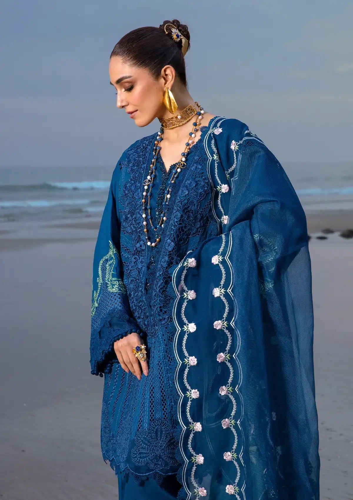 Saira Shakira By Crimson Lawn'24 Ulysses-Midnight 2B - Mohsin Saeed Fabrics