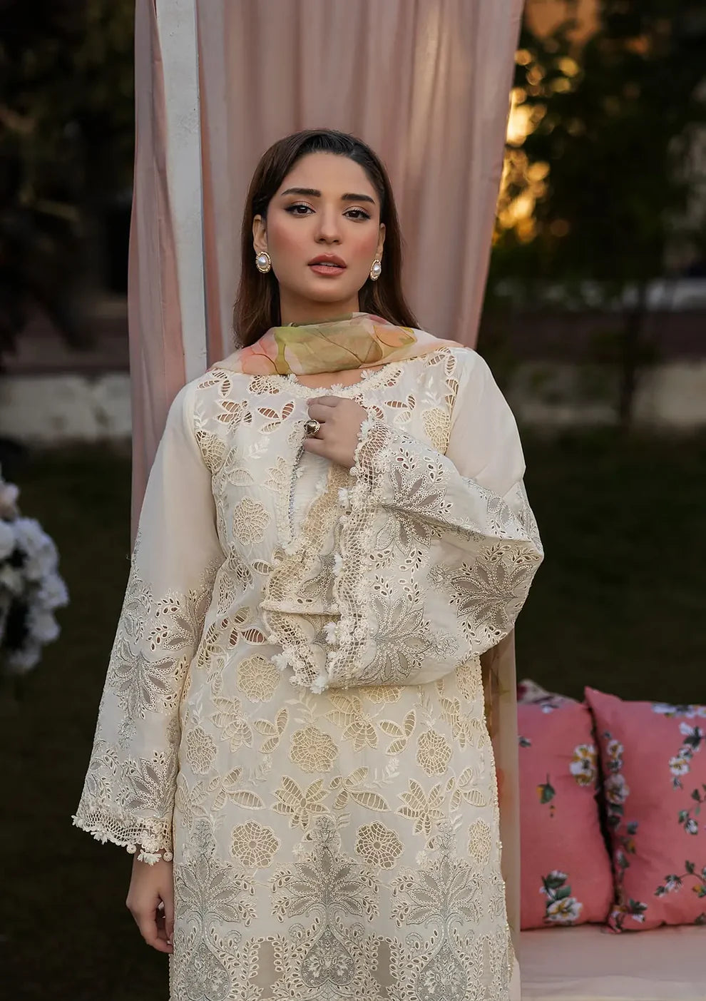 Kahf Luxury Festive lawn'25 KLR-07 Miriam