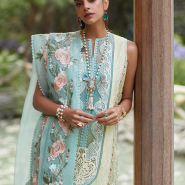 Crimson X Saira Shakira Eid Luxury Lawn'23 Mountain Love - D6 B