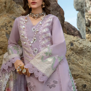 Saira Shakira By Crimson Lawn'24 Lillie de Jong-Amethyst 3B - Mohsin Saeed Fabrics