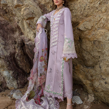 Saira Shakira By Crimson Lawn'24 Lillie de Jong-Amethyst 3B - Mohsin Saeed Fabrics