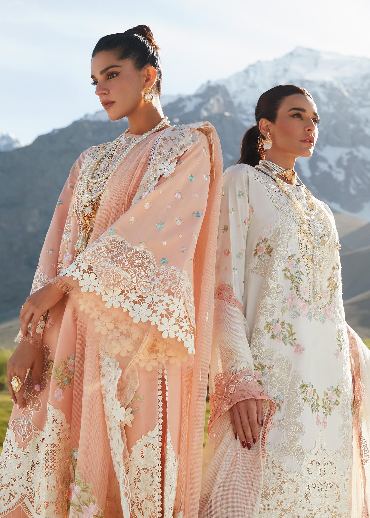 Crimson X Saira Shakira Eid Luxury Lawn'23 Summer in the Meadows - D1 B