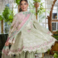 Elaf Ecraft Chikankari Chiffon '25 Eec-5B Matcha