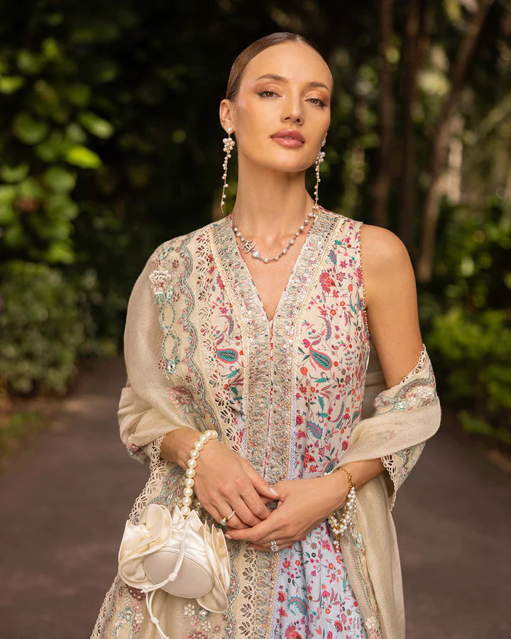 Faiza Saqlain ZInnia Luxury Lawn'25 Danica