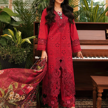 Kahf Luxury Lawn'24 KLE-04 Valentino - Mohsin Saeed Fabrics