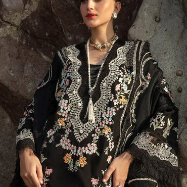 Saira Shakira By Crimson Lawn'24 Lolita-Onyx 1A - Mohsin Saeed Fabrics