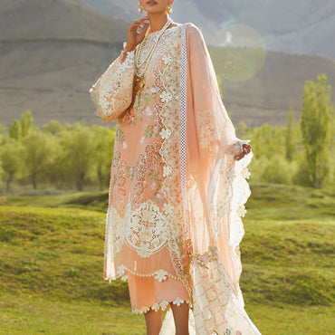 Crimson X Saira Shakira Eid Luxury Lawn'23 Summer in the Meadows - D1 B