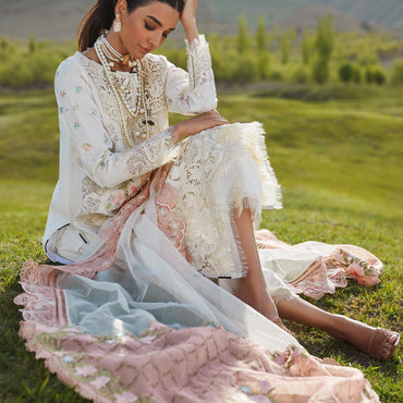 Crimson X Saira Shakira Eid Luxury Lawn'23 Summer in the Meadows - D1 A