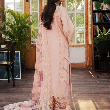 Kahf Luxury Lawn'24 KLE-05B Coralyn - Mohsin Saeed Fabrics