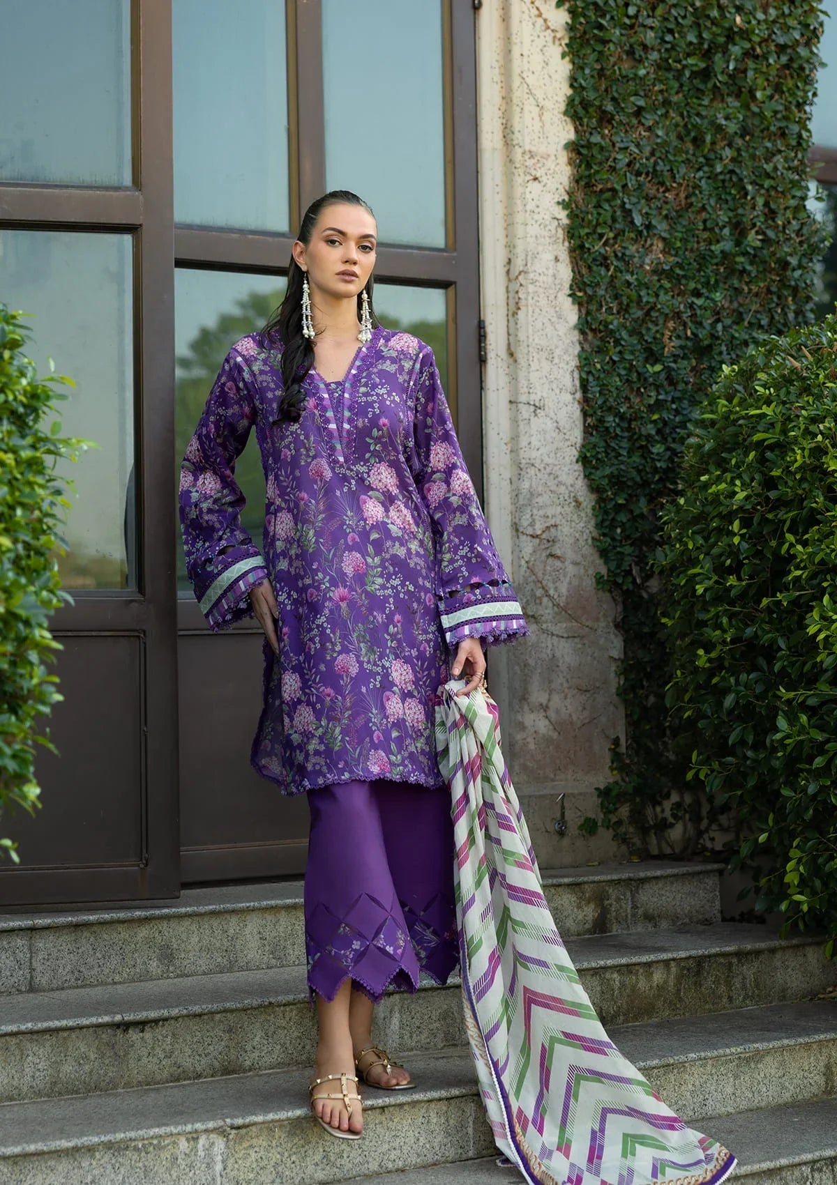 Elaf Prints Lawn'25 EPE-04A VICTORIAN AFFAIR