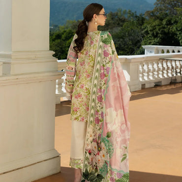 Elaf Prints Lawn'25 EPE-01A THISTLE & ROSE