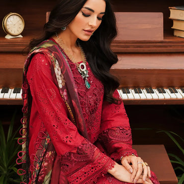 Kahf Luxury Lawn'24 KLE-04 Valentino - Mohsin Saeed Fabrics