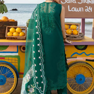 Saira Shakira By Crimson Lawn'24 Ulysses-Seaweed 2A - Mohsin Saeed Fabrics