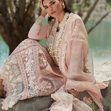 Crimson X Saira Shakira Eid Luxury Lawn'23 Chikkankari Affair - D2 B