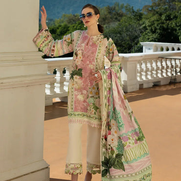 Elaf Prints Lawn'25 EPE-01A THISTLE & ROSE