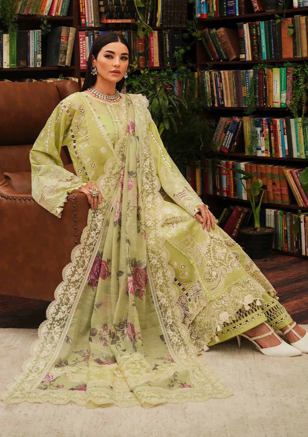 Kahf Luxury Lawn'24 KLE-05A Ambrosia - Mohsin Saeed Fabrics