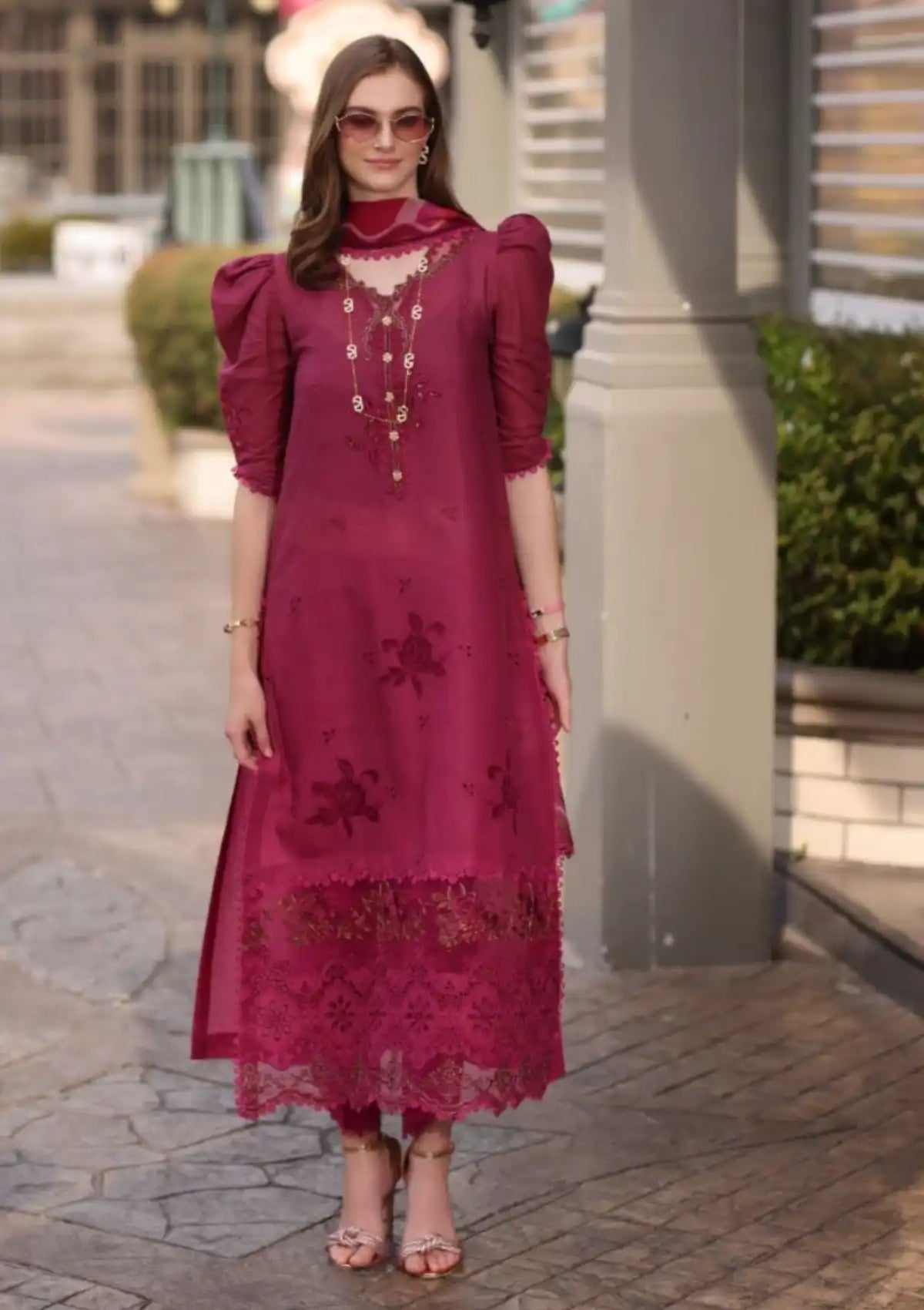 Noor by Saadia Asad Eid Luxe Chikankari'25 D-09