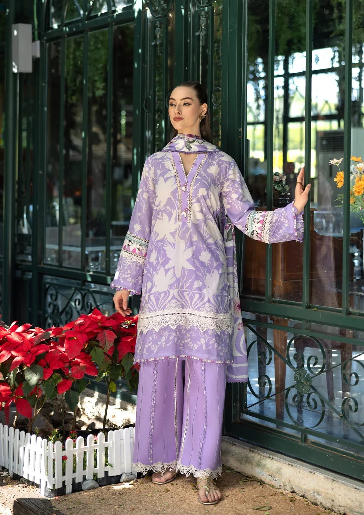 Elaf Prints Lawn'25 EPE-08A LAVENDER AURA