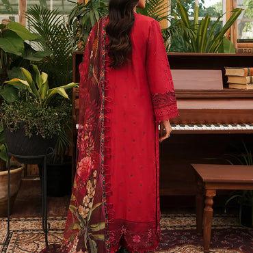 Kahf Luxury Lawn'24 KLE-04 Valentino - Mohsin Saeed Fabrics