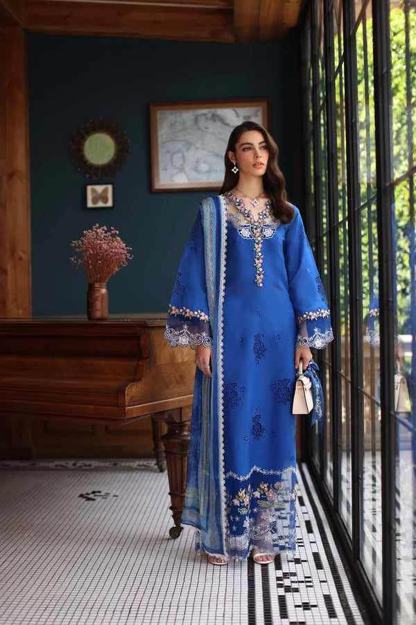 NOOR SCHIFFLI LASERKARI LAWN'25 D-04