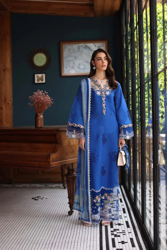 NOOR SCHIFFLI LASERKARI LAWN'25 D-04
