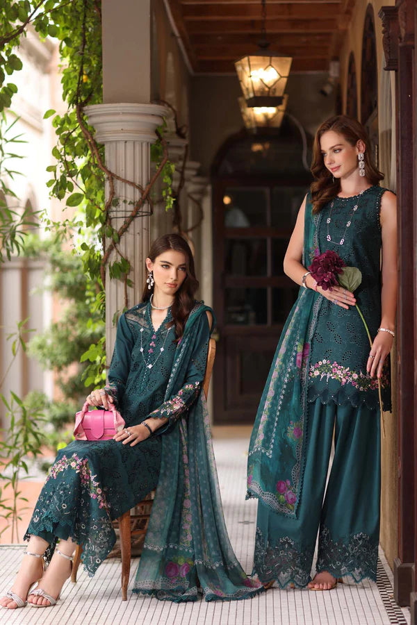 NOOR SCHIFFLI LASERKARI LAWN'25 D-05