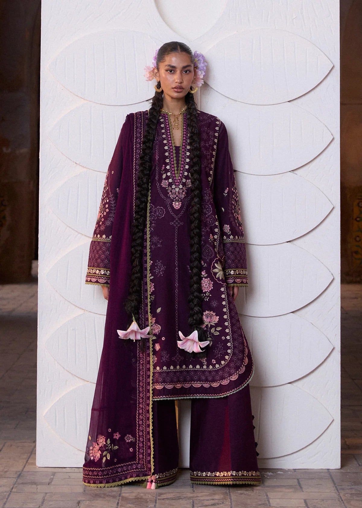 Hussain Rehar Zan Luxury Lawn'26 Banafsha