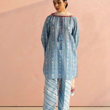 Coco By Zara Shahjahan Prints'25 D-09B-RUBY