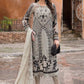 3 Piece Unstitched Embroidered Paper Cotton Suit | D-2510-B