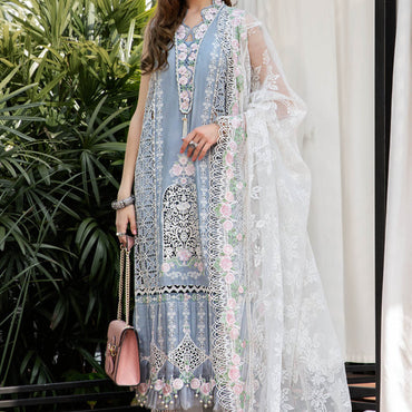 Maria B Eid lawn'23 EL-23-10-Ice Blue